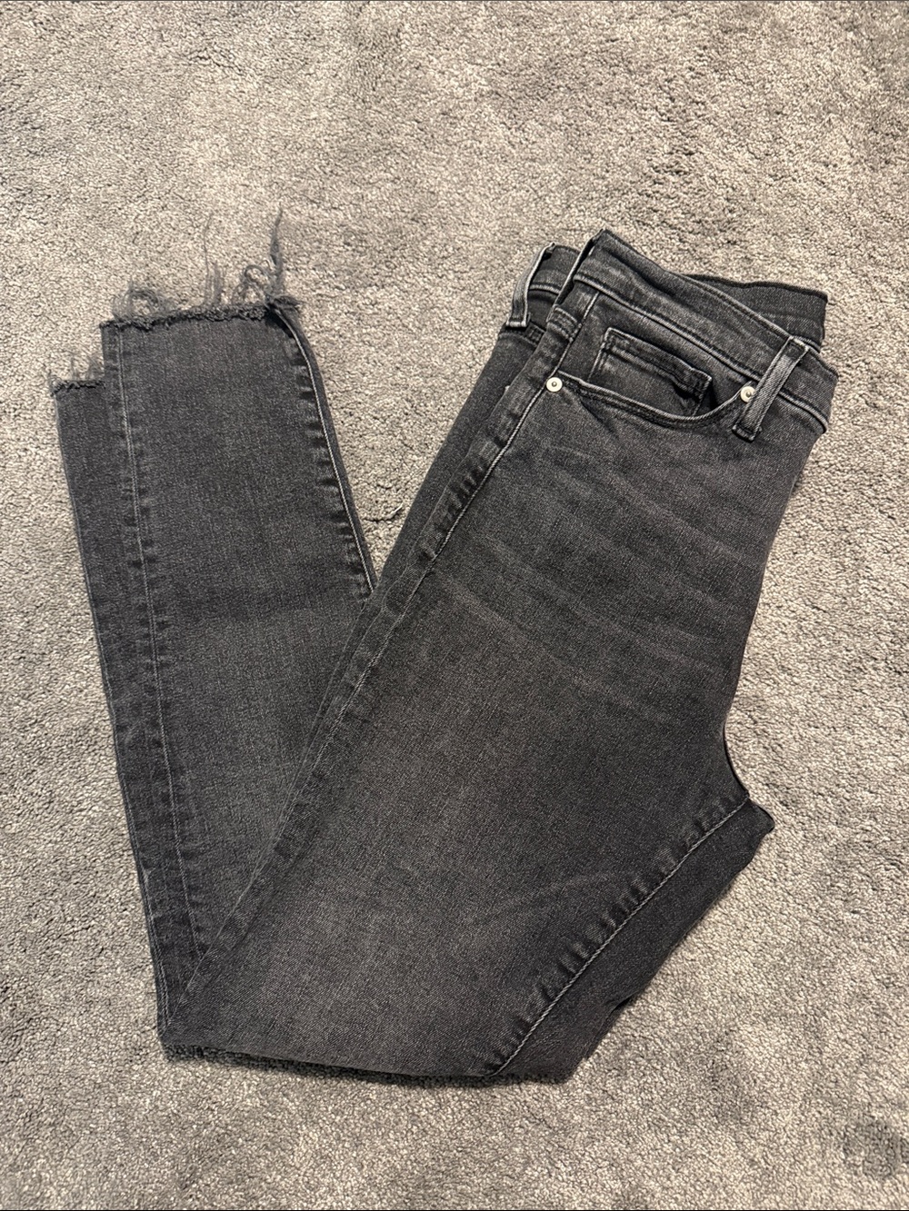 Banana Republic Black High-Rise Skinny Jeans